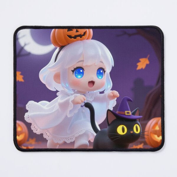 Item preview, Chibi Ghost Girl and her pet Cat designed and sold by Totally Trendy Designs.