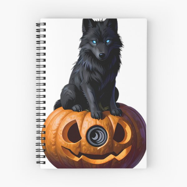 Item preview, Gothic Shadow Wolf Lunar Rune Pumpkin designed and sold by IllumeInk.