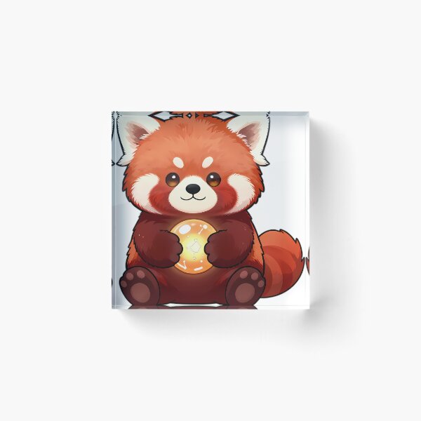 Item preview, Cute Red Panda Holding Constellation Orb designed and sold by pumsquare.