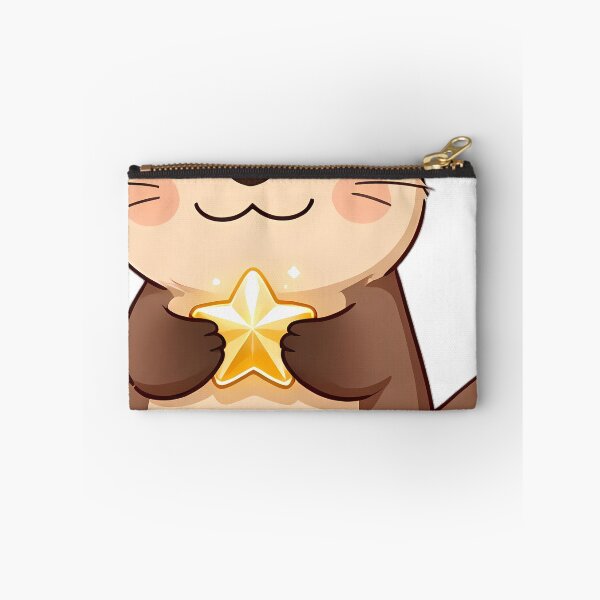 Item preview, Cute River Otter with Glowing Star Pearl designed and sold by pumsquare.
