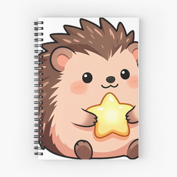 Item preview, Cute Baby Hedgehog Hugging Star Cushion designed and sold by pumsquare.