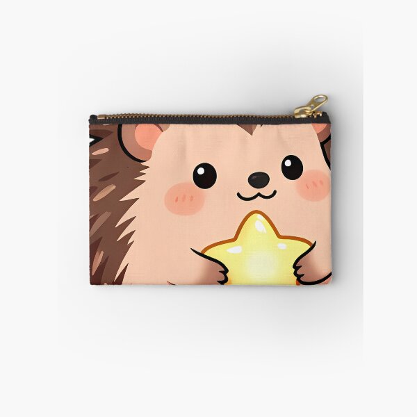 Item preview, Cute Baby Hedgehog Hugging Star Cushion designed and sold by pumsquare.