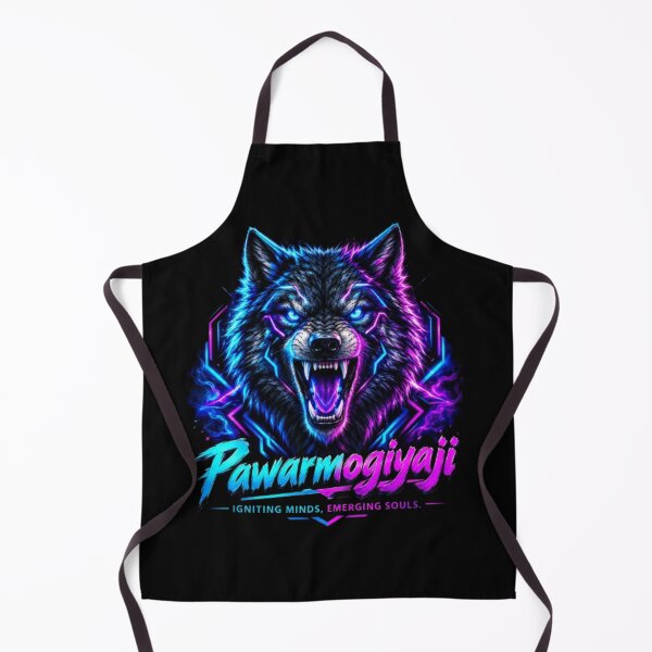 Item preview, Neon Wolf Pawarmogiyaji Motivational Cyberpunk Art designed and sold by Pawar1999.