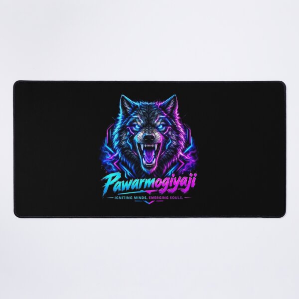 Item preview, Neon Wolf Pawarmogiyaji Motivational Cyberpunk Art designed and sold by Pawar1999.