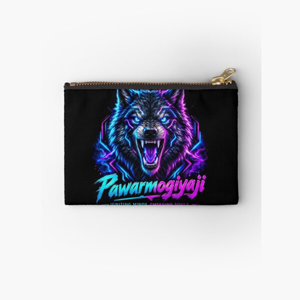 Item preview, Neon Wolf Pawarmogiyaji Motivational Cyberpunk Art designed and sold by Pawar1999.