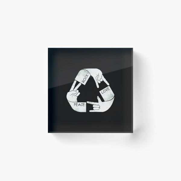 Item preview, Rock Love Peace Hand Gesture Triangle Design designed and sold by helencacu.