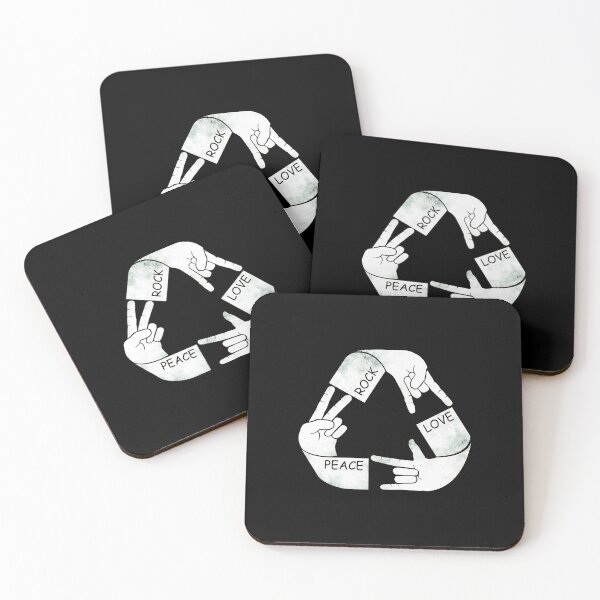 Item preview, Rock Love Peace Hand Gesture Triangle Design designed and sold by helencacu.