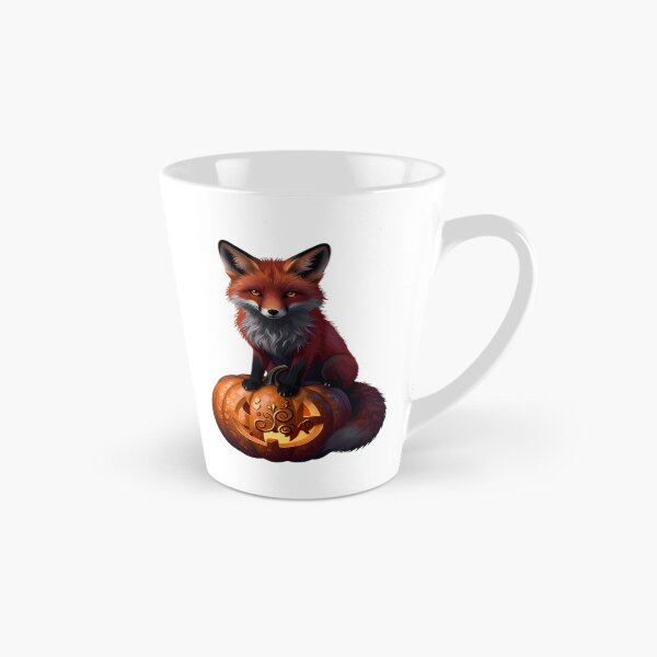 Item preview, Gothic Red Fox Autumn Rune Pumpkin designed and sold by IllumeInk.