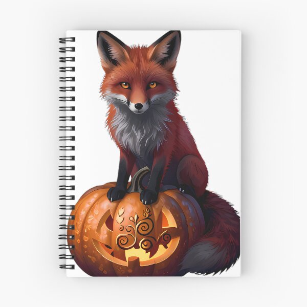 Item preview, Gothic Red Fox Autumn Rune Pumpkin designed and sold by IllumeInk.