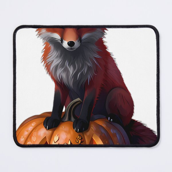 Item preview, Gothic Red Fox Autumn Rune Pumpkin designed and sold by IllumeInk.