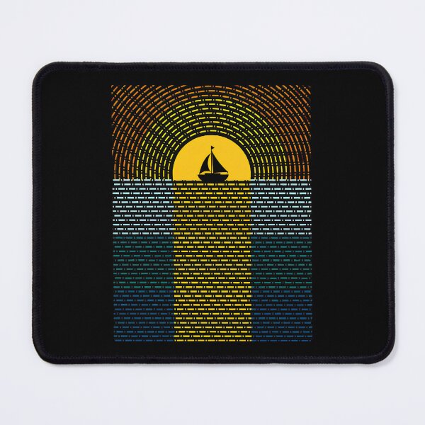 Item preview, Sailboat Sunset Geometric Retro Ocean Water designed and sold by andrasmar.