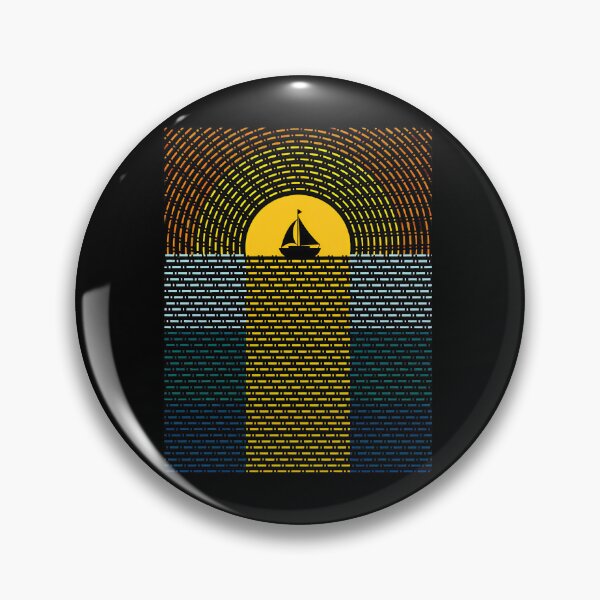 Item preview, Sailboat Sunset Geometric Retro Ocean Water designed and sold by andrasmar.