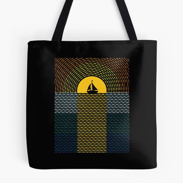 Item preview, Sailboat Sunset Geometric Retro Ocean Water designed and sold by andrasmar.
