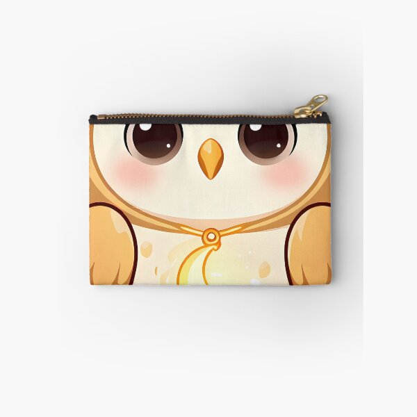Item preview, Cute Barn Owl Holding Golden Crescent Moon designed and sold by pumsquare.