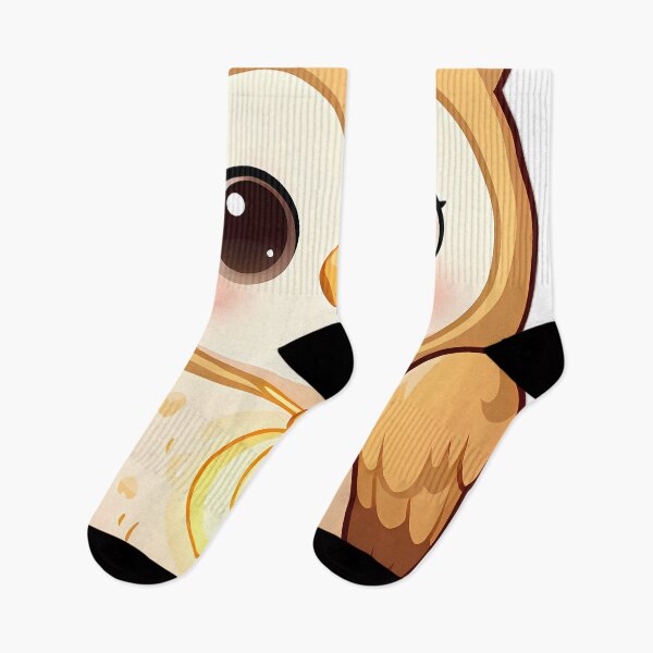 Item preview, Cute Barn Owl Holding Golden Crescent Moon designed and sold by pumsquare.