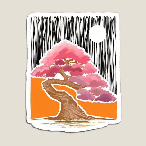 Item preview, Sakura Tree Moon Art designed and sold by lasopent.