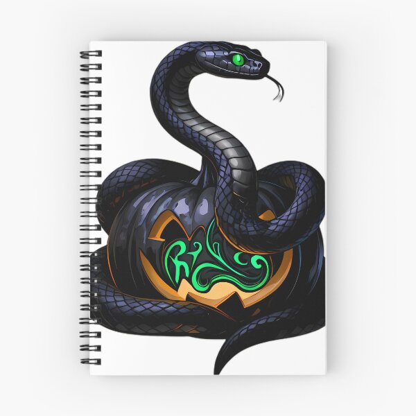 Item preview, Gothic Black Viper Witchfire Pumpkin designed and sold by IllumeInk.