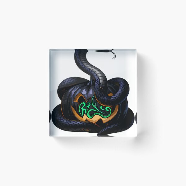 Item preview, Gothic Black Viper Witchfire Pumpkin designed and sold by IllumeInk.