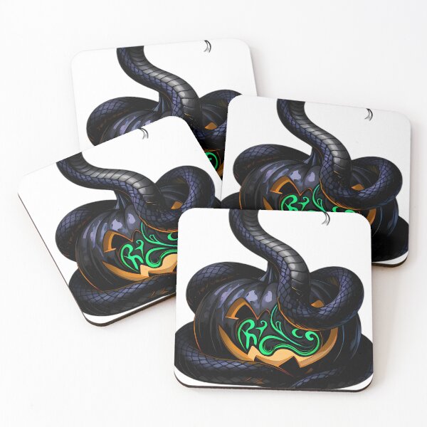 Item preview, Gothic Black Viper Witchfire Pumpkin designed and sold by IllumeInk.