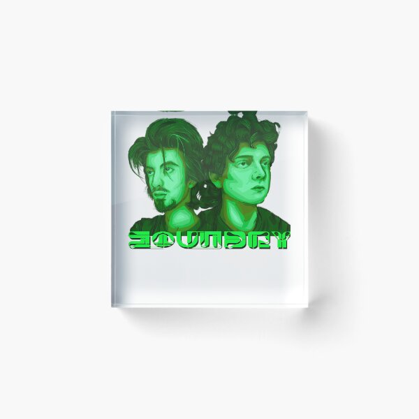 Item preview, Soundry Band Neon Green Portrait Artwork designed and sold by ImogenDavisArt.