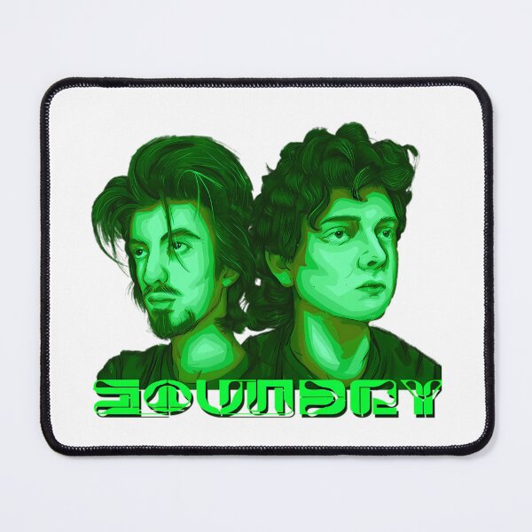 Item preview, Soundry Band Neon Green Portrait Artwork designed and sold by ImogenDavisArt.