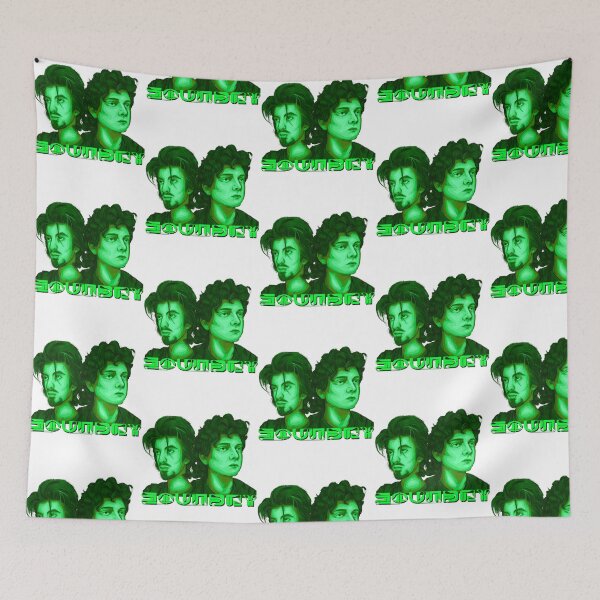 Item preview, Soundry Band Neon Green Portrait Artwork designed and sold by ImogenDavisArt.