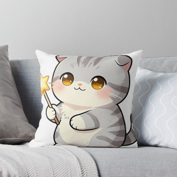 Item preview, Cute Scottish Fold Kitten with Star Wand designed and sold by pumsquare.