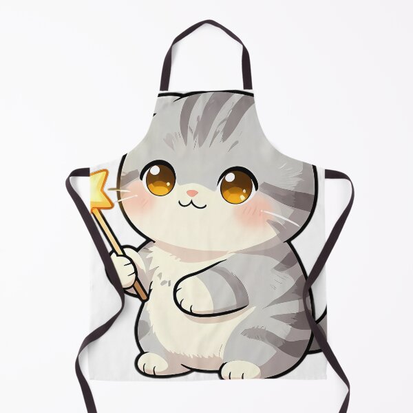 Item preview, Cute Scottish Fold Kitten with Star Wand designed and sold by pumsquare.