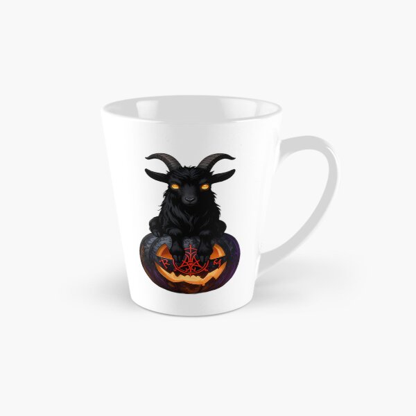 Item preview, Gothic Black Goat Kid Occult Rune Pumpkin designed and sold by IllumeInk.