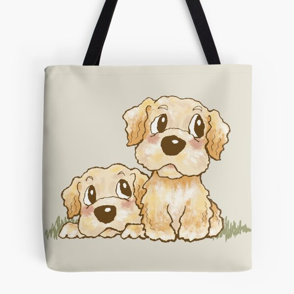 Item preview, Two Golden Retriever puppies designed and sold by Toru Sanogawa.