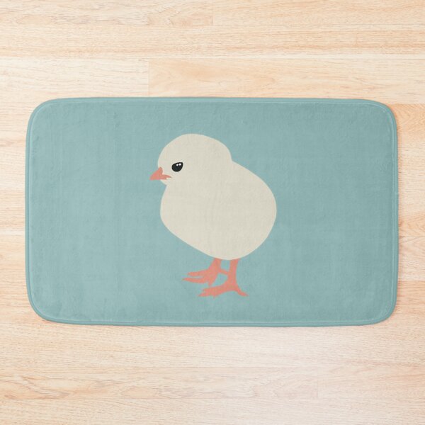 Item preview, Cute Minimalist Chick II on Soft Teal Background designed and sold by Nasdigitalart.