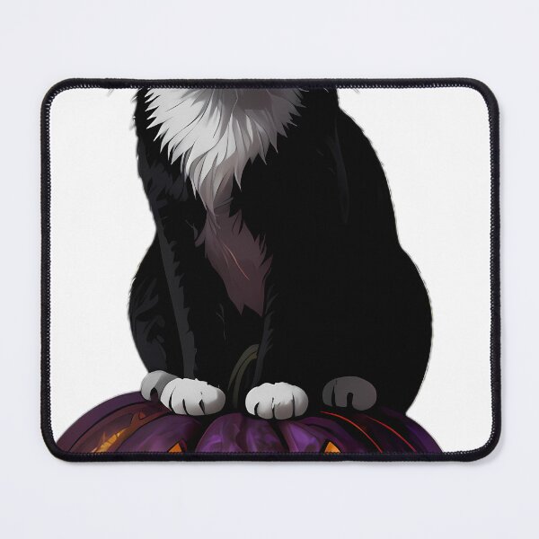 Item preview, Gothic Tuxedo Cat Triple Star Pumpkin designed and sold by IllumeInk.