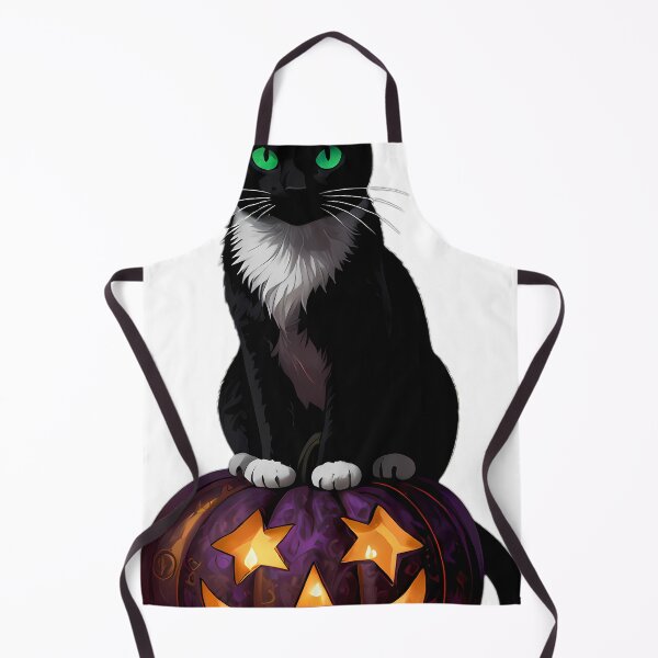 Item preview, Gothic Tuxedo Cat Triple Star Pumpkin designed and sold by IllumeInk.