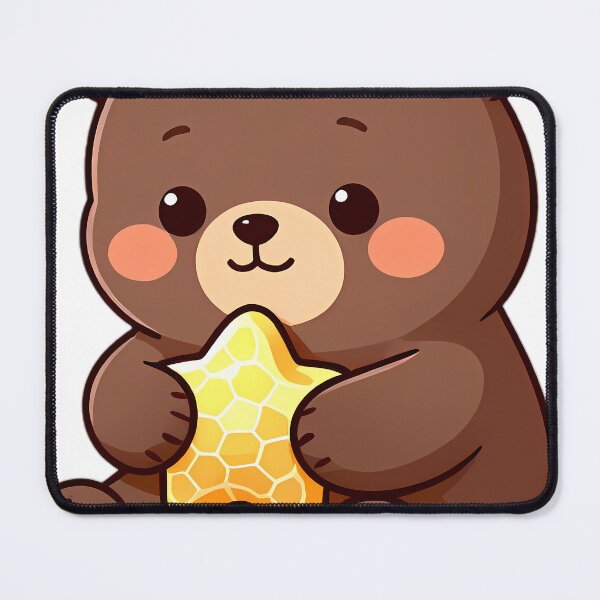 Item preview, Cute Baby Bear Cub Hugging Honeycomb Star designed and sold by pumsquare.