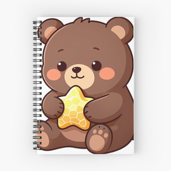 Item preview, Cute Baby Bear Cub Hugging Honeycomb Star designed and sold by pumsquare.