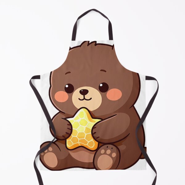 Item preview, Cute Baby Bear Cub Hugging Honeycomb Star designed and sold by pumsquare.