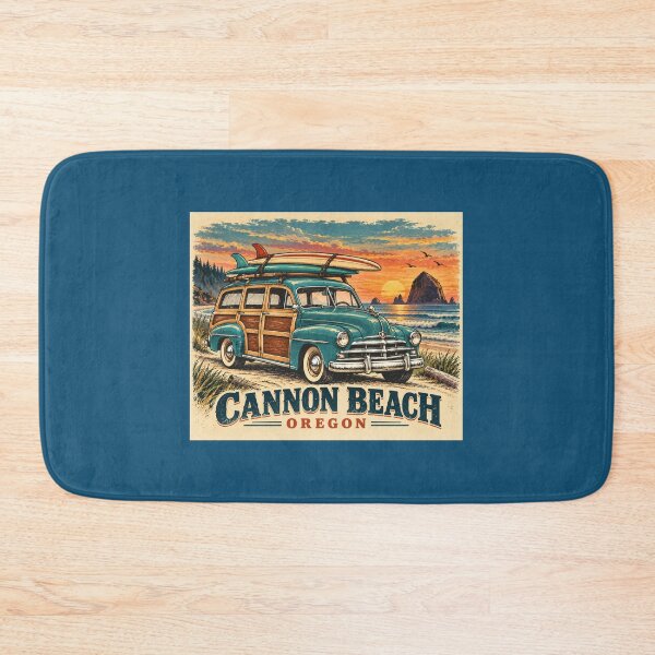 Item preview, Cannon Beach Oregon Vintage Woody Surf designed and sold by Swanny's Custom T-shirt and Gift Designs.