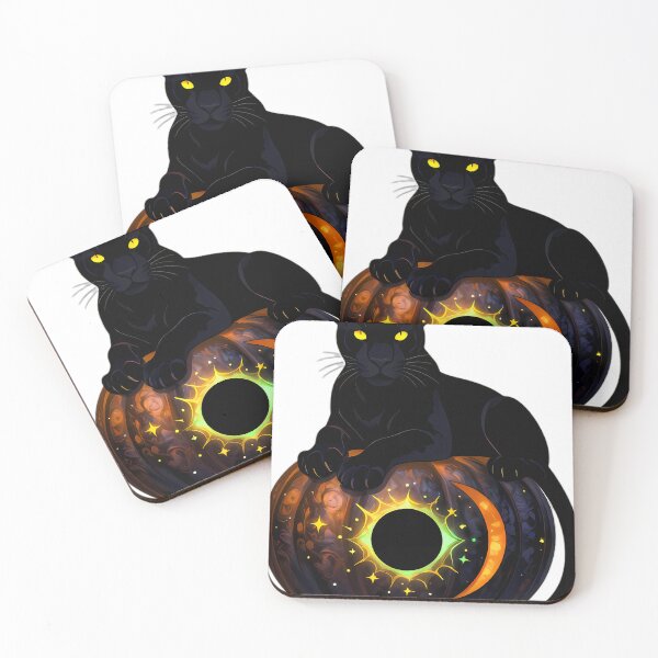 Item preview, Gothic Black Panther Cub Eclipse Pumpkin designed and sold by IllumeInk.