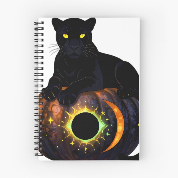 Item preview, Gothic Black Panther Cub Eclipse Pumpkin designed and sold by IllumeInk.