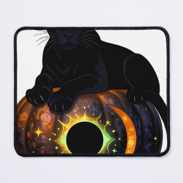 Item preview, Gothic Black Panther Cub Eclipse Pumpkin designed and sold by IllumeInk.