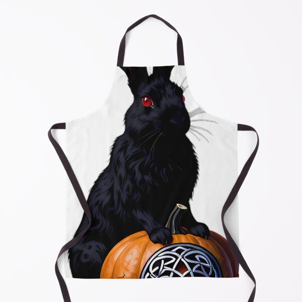 Item preview, Gothic Black Hare Triquetra Moon Pumpkin designed and sold by IllumeInk.