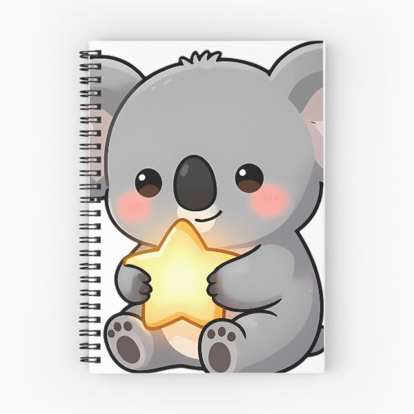 Item preview, Cute Baby Koala Hugging Shooting Star designed and sold by pumsquare.