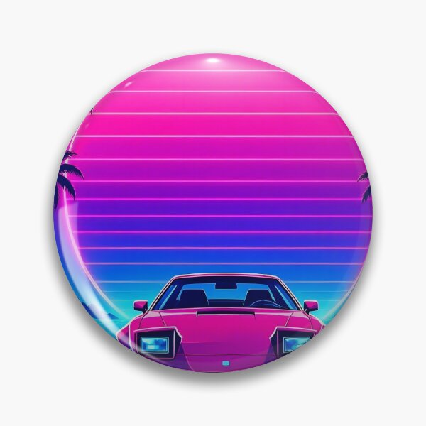 Item preview, Neon Night - Retro Synthwave 80s Car Art designed and sold by Herodestroyer.