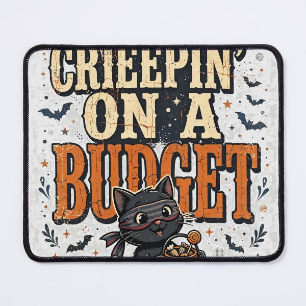 Item preview, Funny Black Cat Halloween Burglar T-Shirt designed and sold by Worn and Witty.