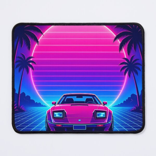Item preview, Neon Night - Retro Synthwave 80s Car Art designed and sold by Herodestroyer.