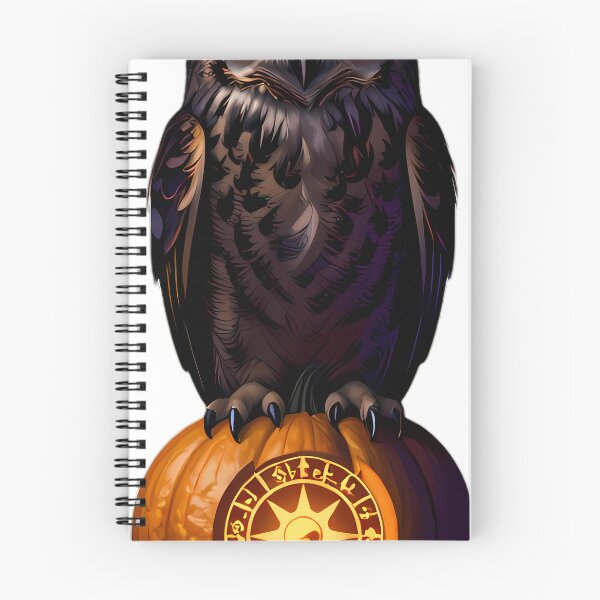 Item preview, Gothic Great Horned Owl Runic Wheel Pumpkin designed and sold by IllumeInk.