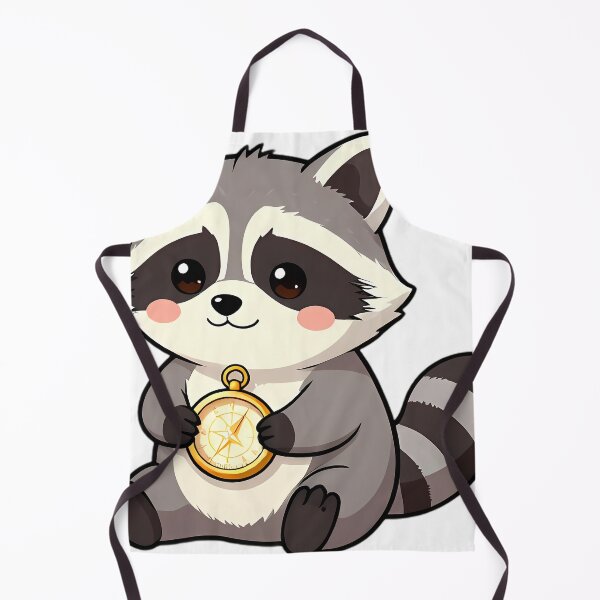 Item preview, Cute Baby Raccoon with Star Pocket Compass designed and sold by pumsquare.