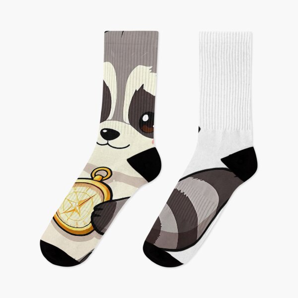 Item preview, Cute Baby Raccoon with Star Pocket Compass designed and sold by pumsquare.