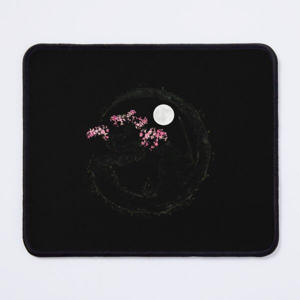 Item preview, Warrior Cherry Blossom Moon Fuji Ink Art designed and sold by helencacu.