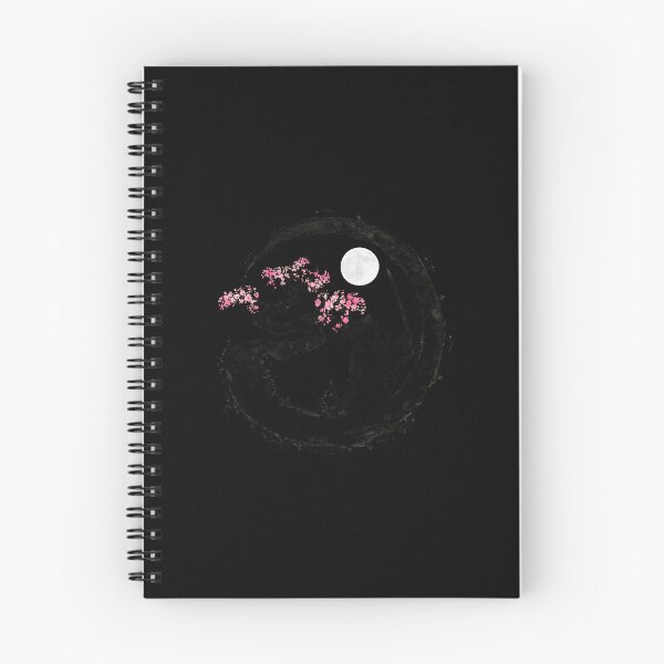 Item preview, Warrior Cherry Blossom Moon Fuji Ink Art designed and sold by helencacu.